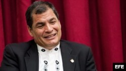 El presidente de Ecuador, Rafael Correa