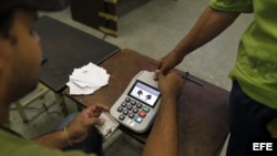 Último simulacro electoral en Venezuela.