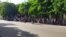 Una parada de la ruta 400 en La Habana, según escribe en su cuenta de Twitter Sandra Madiedo Ruiz y atribuye la foto a Rafael Martínez.