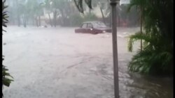 Residentes de La Habana no se recuperan de daños por inundaciones