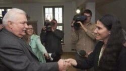 Yoani Sánchez y Lech Walesa: un encuentro deseado