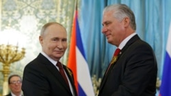 Russian President Putin meets Cuban President Diaz-Canel in Moscow REUTERS/Maxim Shemetov/Pool