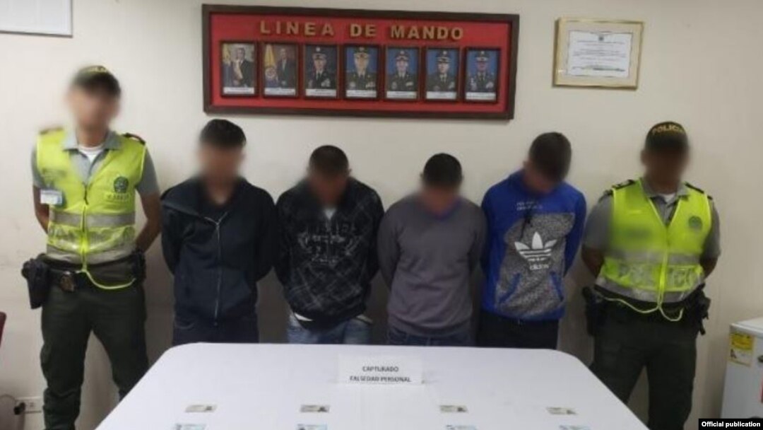 Los cubanos fueron fotografiados por la Policía de San Andrés. Foto Policía Nacional de Colombia.