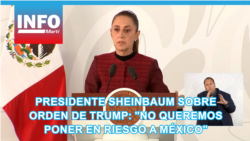 Presidente Sheinbaum sobre orden de Trump: "No queremos poner en riesgo a México"