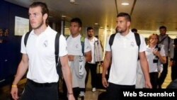 El Real Madrid arribó a China, donde jugará contra el Inter y el AC Milan.