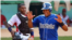 Yasmani Tomás, ex jugador del equipo Industriales (Cuba), sonríe...