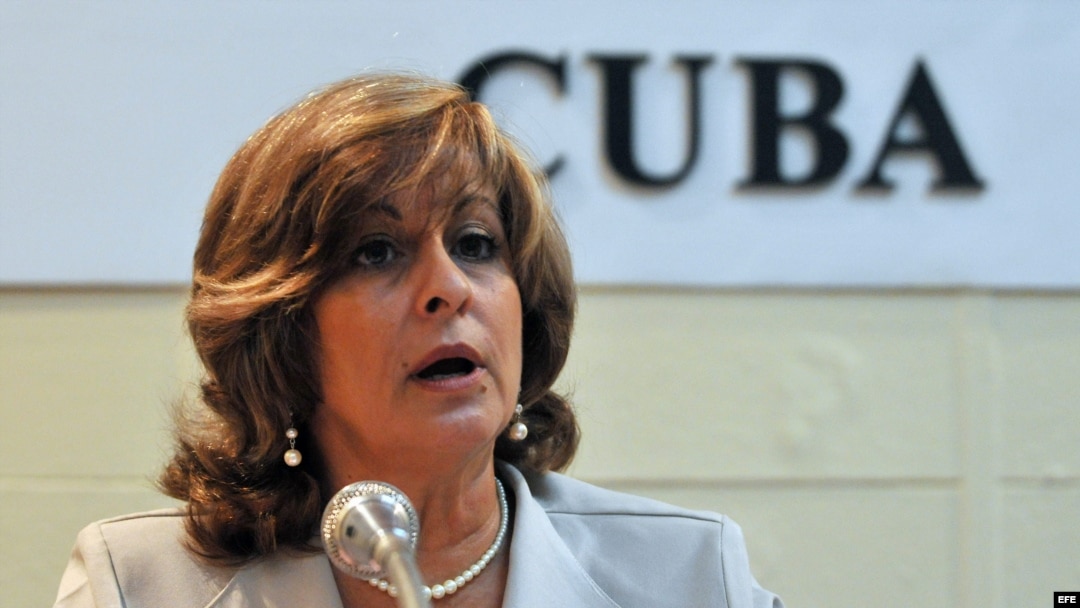 La ministra cubana de Justicia, María Esther Reus González.