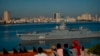 La fragata Almirante Gorshkov de la Armada rusa llega al puerto de La Habana, Cuba, el 24 de junio de 2019. Foto AP/Ramón Espinosa, Archivo)