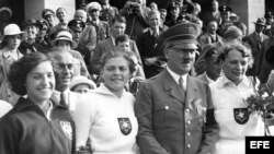 Adolfo Hitler en los Juegos Olímpicos de Berlín 1936