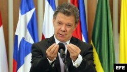 El presidente de Colombia Juan Manuel Santos. EFE