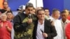 NIcolás Maduro y Alex Saab durante acto político en Caracas. (AP)