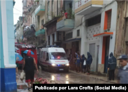 Derrumbe en Centro Habana.