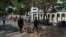 Boinas negras con perros recorren el Paseo del Prado en el primer aniversario del estallido del 11 de julio.