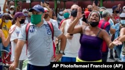 Las protestas del 11 de julio de 2021 en La Habana. (AP Photo/Ismael Francisco).