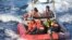 Operación de la Guardia Costera de EEUU en el estrecho de la Florida. (US Coast Guard).
