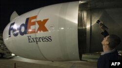 Un avión de FEDEX.