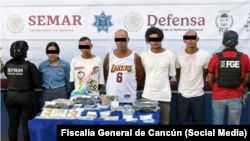 Cubanos detenidos en Cancún el 12 de octubre de 2026 por presunto narcomenudeo
