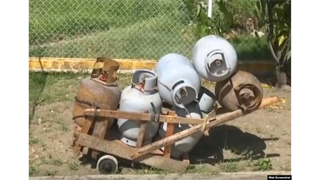 Cilindros de gas licuado.