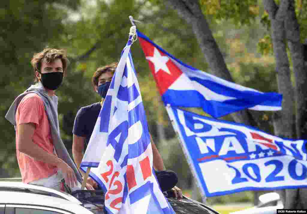 Visita del Ex Presidente Barak Obama a la FIU North Campus apoyo al candidato Joe Biden.