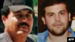 Combinación de imágenes de Ismael «El Mayo» Zambada García (izq.), y Joaquín Guzmán López, hijo «El Chapo» Guzmán.