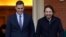 El presidente del Gobierno español, Pedro Sánchez, y el líder de Unidas Podemos, Pablo Iglesias, en el Palacio de la Moncloa, en Madrid, el pasado martes 14 de enero.