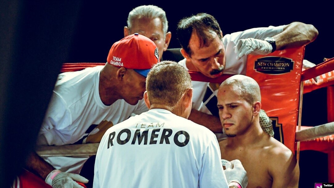 Jorge de Jesús Romero, pugilista cubano (Foto de Twitter).