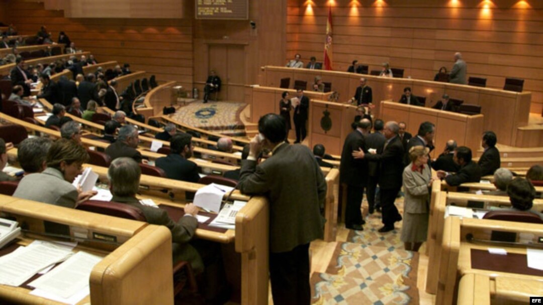 Pleno del Senado español en Madrid.