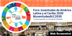 Foro: Juventudes de América Latina y el Caribe 2030 (Logo).