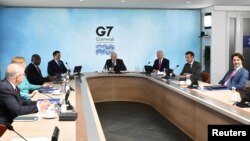 Líderes del G7 reunidos.