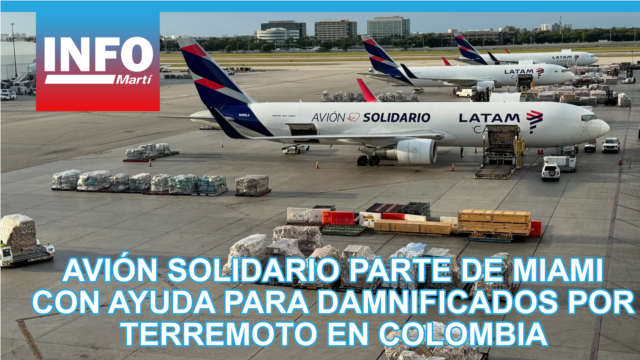 Avión solidario parte de Miami con ayuda para damnificados en Colombia - agosto 26, 2026