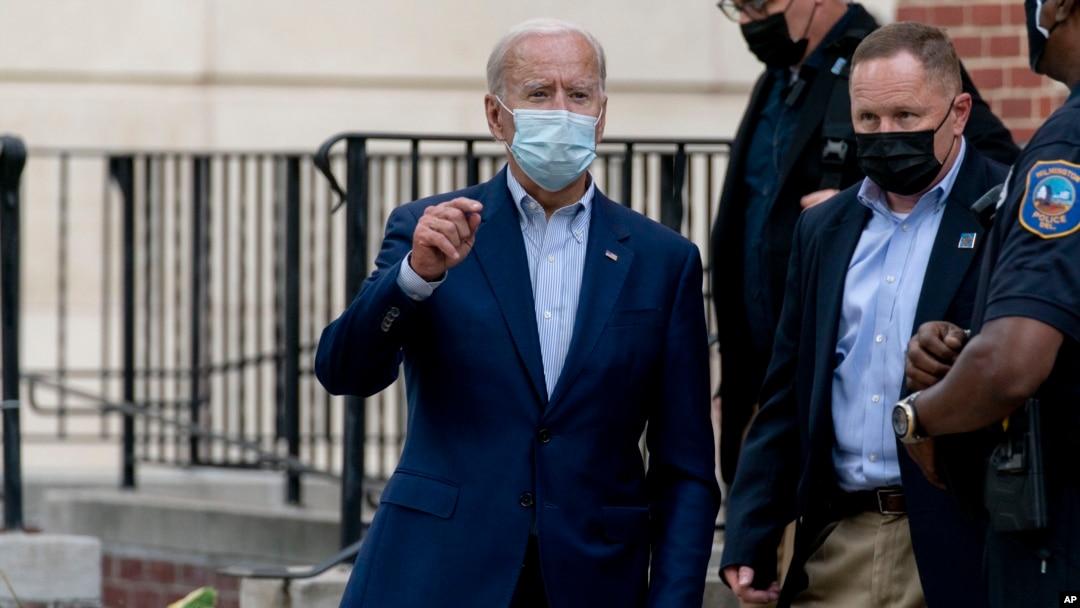 El candidato demócrata a la presidencia, exvicepresidente Joe Biden, habla a la prensa Wilmington, Delaware. (AP/Andrew Harnik)