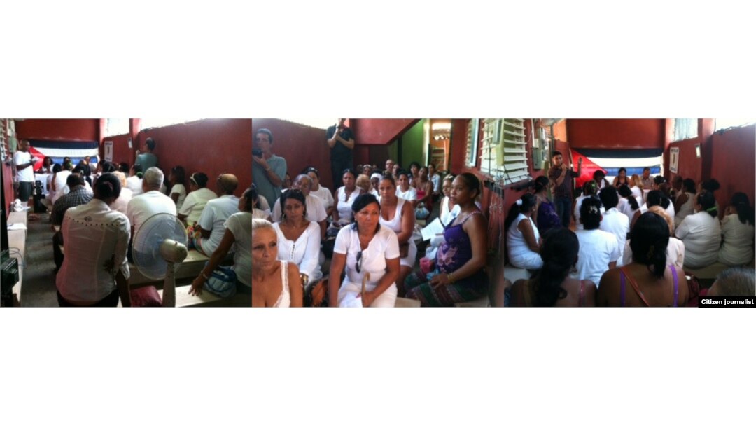 Reporta Cuba. Taller organizado por las Damas de Blanco. Foto: Berta Soler.