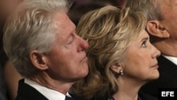 Los esposos Clinton. Archivo