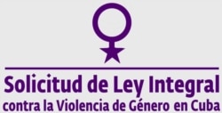Cartel de la campaña para promover la adopción de una ley contra la violencia de género en Cuba.