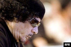 El líder libio, Muamar el Gadafi.