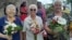 Religiosas de la orden Hermanas Sociales, durante las festividades por el día de la Virgen de la Caridad, en El Cobre.