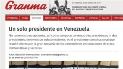 Prensa cubana manipula información sobre Venezuela