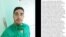 El mensaje retirado de Facebook por el estudiante de enfermería cubano Adriano Masjuán Abad.