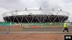Vista general del estadio olímpico de Londres.