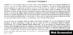 Fragmento de las Conclusiones Provisionales del Fiscal que implica a Yasiel Puig.