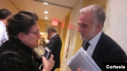 Entrevista en la sede de la ONU a Moreno Ocampo