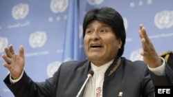 Foto de archivo del presidente de Bolivia, Evo Morales.