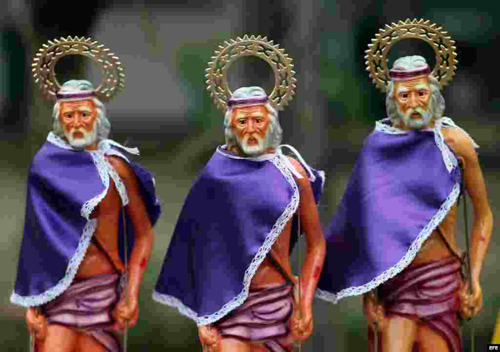 Imágen de San Lázaro, conocido en los cultos afrocubanos Babalú Ayé. 