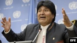 El presidente de Bolivia, Evo Morales.