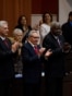 Miguel Díaz-Canel, Raúl Castro y Esteban Lazo durante la promulgación de la Constitución en 2019. Lazo fue incluido entre los 11 miembros de la élite del régimen cubano sancionados esta semana por EEUU. 