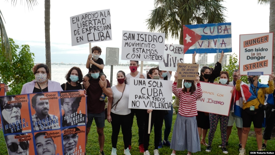 Solidaridad y apoyo de artistas en Miami con el Movimiento San Isidro