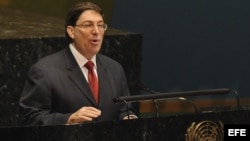 El ministro cubano de Exteriores, Bruno Rodríguez, comparece ante la Asamblea General de la ONU/ Foto de archivo