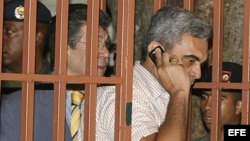  El ex ministro de Defensa de Venezuela y general en retiro Raúl Isaías Baduel tras ser imputado por parte de la Fiscalía Militar 