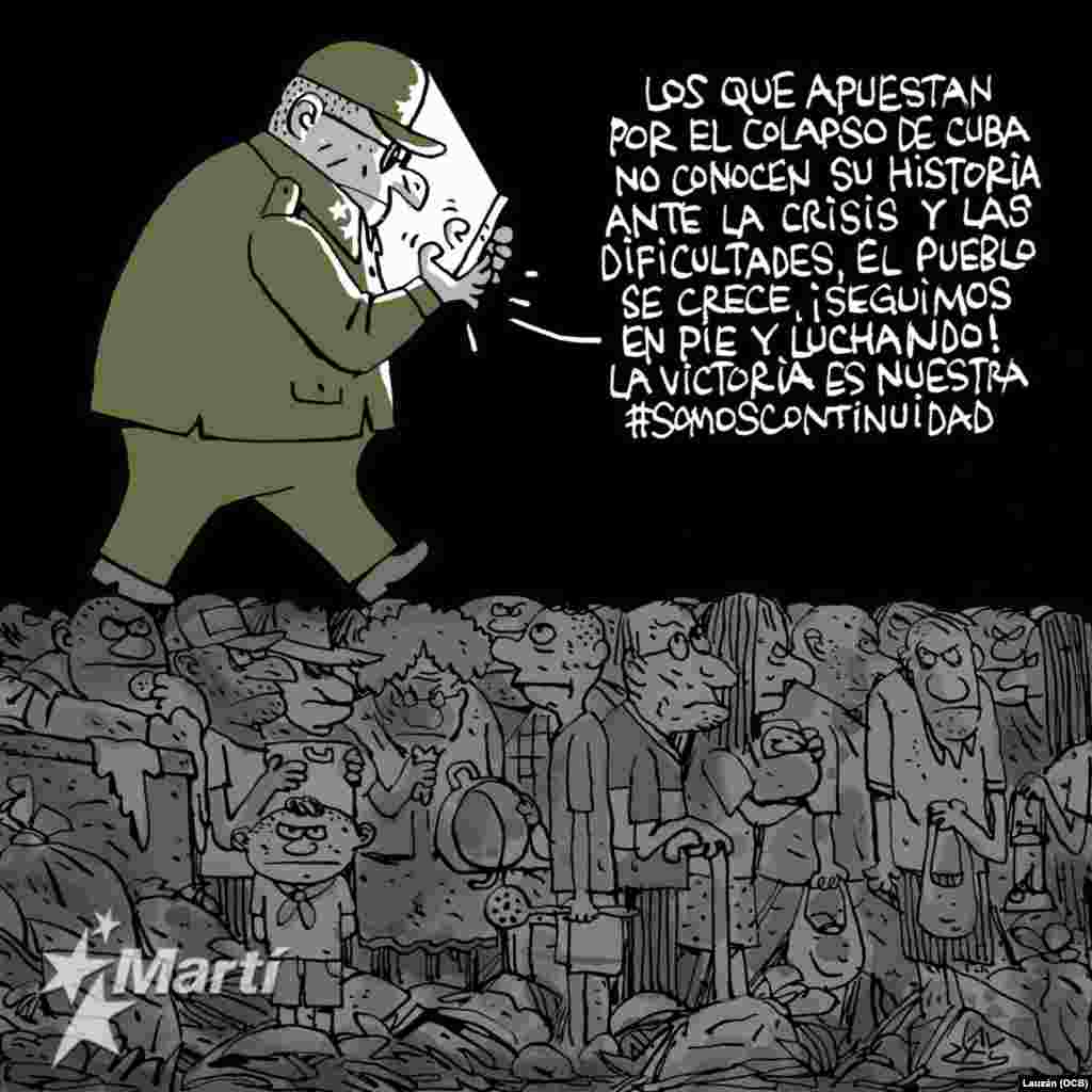 Ante pagones, detenciones y represión, el régimen intensifica su propaganda.