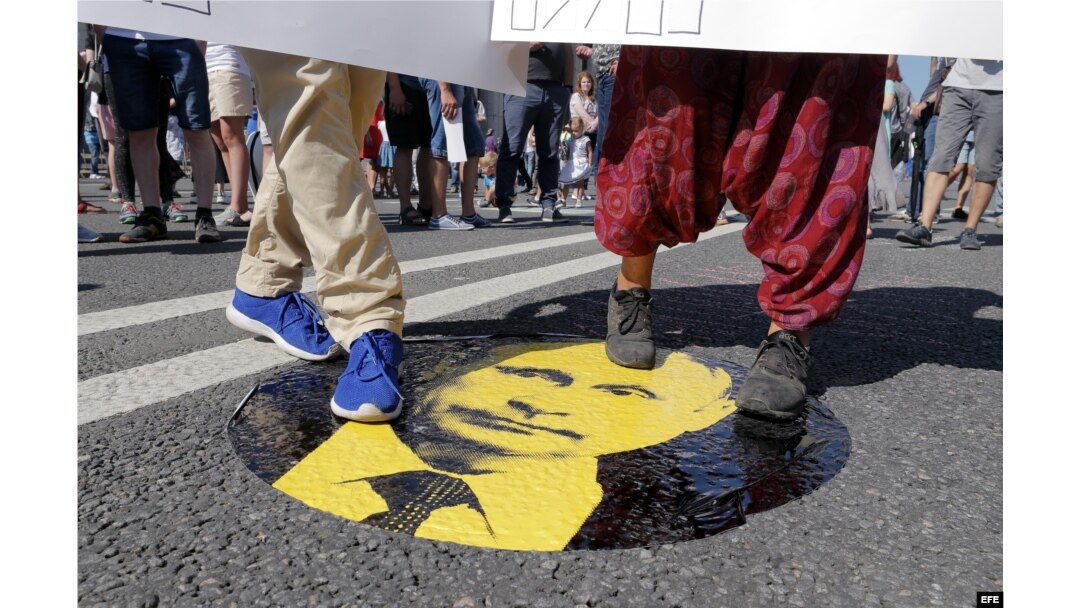 Protesta en Moscú contra reforma a pensiones de Putin.